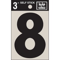30408 Hy-Ko 3 In. Self-Stick Numbers adhesive number