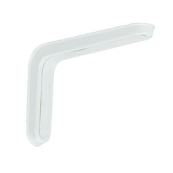 Item 251518, White L bracket is made of strong durable steel and features a matching 