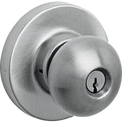 Item 254479, (EMP808). Exterior sectional ball knob trim. Stainless steel.