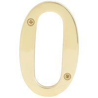 BR-90/0 Hy-Ko Solid Brass 3-D House Number house number