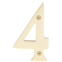 BR-90/4 Hy-Ko Solid Brass 3-D House Number house number