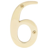 BR-90/6 Hy-Ko Solid Brass 3-D House Number house number