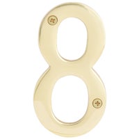 BR-90/8 Hy-Ko Solid Brass 3-D House Number house number