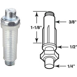 Item 258148, Adjustable pivot has 3/8" diameter nylon base, bottom mount, used by many 