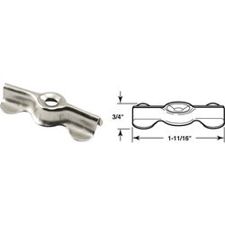 Item 258830, Nickel-plated steel, double wing clips used to attach screens and storm 