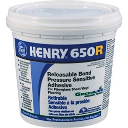 Item 260070, Henry 650R Releasable is a premium pressure-sensitive adhesive with 