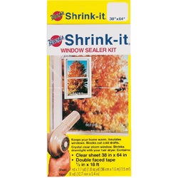 Item 260196, Shrink-it window sealer kit blocks out cold drafts and insulates windows.