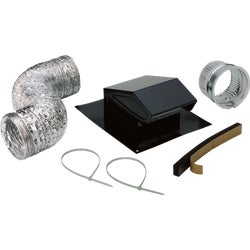 Item 260387, Roof vent kit for complete roof ducting installation of exhaust fans with 3