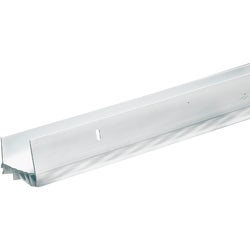 Item 260436, Extruded rigid vinyl section has vertical slots for easy installation and 