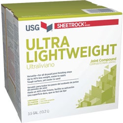 Item 260501, Up to 40% lighter than conventional-weight joint compound.