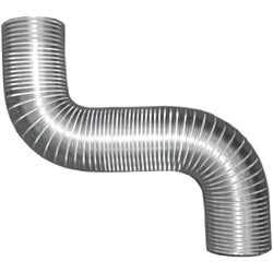 Item 260687, V220 kit includes 1 piece of 4" x 8' flexible aluminum pipe and 2 metal 