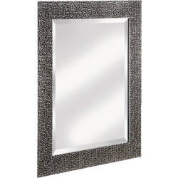 Item 261152, Chromed espresso decorative framed wall mirror. 25.5 In. x 35.5 In. 2.