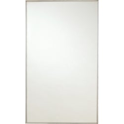 Item 262646, Stainless steel door medicine cabinet equipped with shelves.