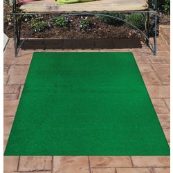 Item 263662, Artificial grass area rug is constructed of minimal shed polypropylene that