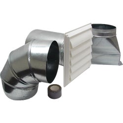 Item 264733, Complete range hood vent kit designed for through the wall installation.