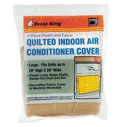 Item 265918, Quilted fabric window air conditioner cover designed to stop drafts from 