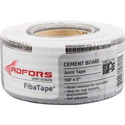 Item 267902, FibaTape Cement Board Tape is a patented alkali-resistant fiberglass mesh 