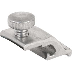 Item 270245, Panel clips for storm doors. 5/16" H. x 1/2" W. x 11/16" L. with screws.