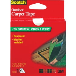 Item 271431, Scotch Outdoor Carpet Tape features a unique, weather resistant adhesive.