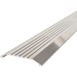 Item 271993, Fluted top, extruded aluminum saddle threshold. Rated for commercial use.