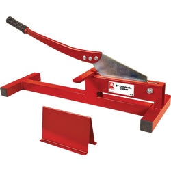 Item 277006, Cuts laminate up to 8" W. and 7mm thick. Heavy-duty steel frame.