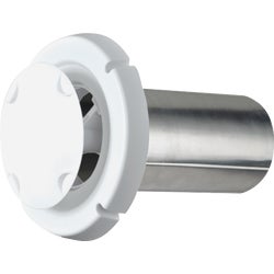 Item 277881, Round design vent hood with innovative spring loaded damper system offers 