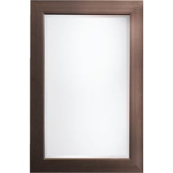 Item 279433, 24" x 36" Austin framed wall mirror with antique pewter finish and beveled 