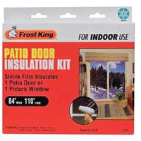 V76H Frost King Shrink Film Window Kit For Patio Door Or Picture Windows