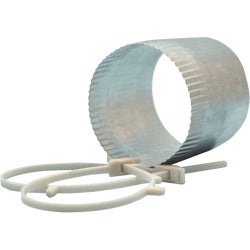 Item 286214, Connects 2-pieces of flexible aluminum duct, foil duct, vinyl duct, and 