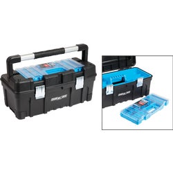 Item 300142, This Channellock toolbox features a removable plastic organizer with 11 