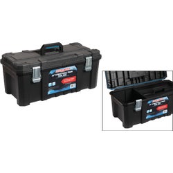 Item 300194, Channellocks structural foam toolbox provides a inside plastic tray that 