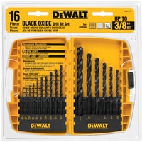 DW1176 DeWalt 16-Piece Black Oxide Drill Bit Set