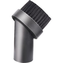 Item 300444, Durable round plastic vacuum dusting brush. Compatible with most 1-1/4 In.