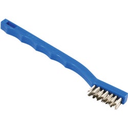 Item 300759, Wire brush with 0.006 In. stainless steel bristles.