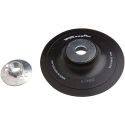 Item 300776, Backing pad with spindle nut for sanding discs and buffing bonnets.