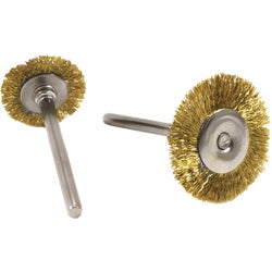 Item 300808, Brass bristles for cleaning of rust and dirt.
