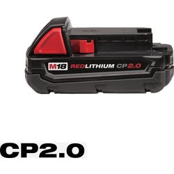 Item 301068, The M18 REDLITHIUM Compact Battery delivers up to 2X more runtime, 20% more