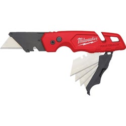 Item 301278, FASTBACK Folding Utility Knife features Press and Flip, a one-handed blade 