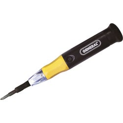 Item 301445, 8-in-1 lighted precision screwdriver's unique design features two drivers 