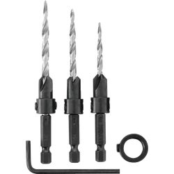Item 301678, Replacement tapered drill bits with widened flutes for drilling fast, clean