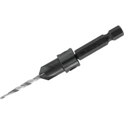 Item 301703, Tapered drill bits with widened flutes for drilling fast, clean pilot holes