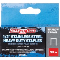 301756 Channellock No. 4 Narrow Crown Staple