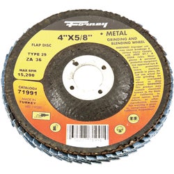 Item 301805, Depressed center flap disc for right angle grinders.