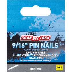 Item 301830, Headless pin nail for use in Channellock staple guns.