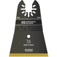 IBOAT337-1 Imperial Blades ONE FIT Wood/Nails Titanium STORM Oscillating Blade