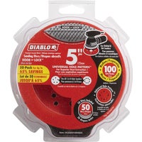 DCD050100H50G Diablo 5 In. Universal Hook & Lock Vented Sanding Disc