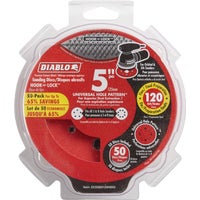 DCD050120H50G Diablo 5 In. Universal Hook & Lock Vented Sanding Disc