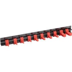 Item 303064, Combination wrench rail with magnetic base and sliding clips.