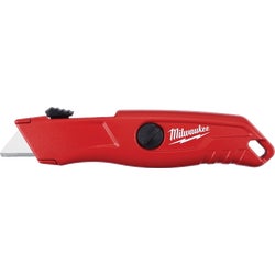 Item 303633, Self-retracting safety knife enhances safety by retracting the blade when 