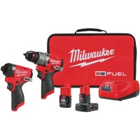 3497-22 Milwaukee M12 FUEL Li-Ion Brushless Hammer Drill & Impact Cordless Tool Combo Kit